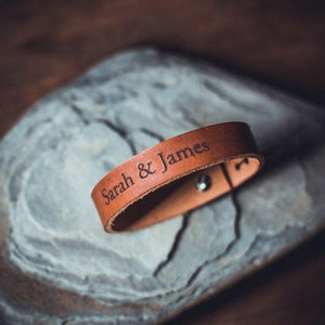 Personalized Leather Bracelet