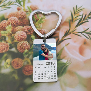 Personalized Photo Calendar Keychain