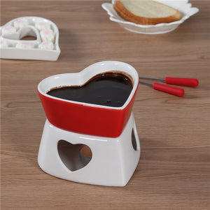 Heart Shaped Fondue Set