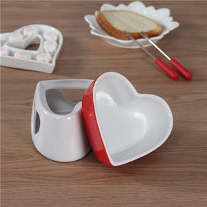 Heart Shaped Fondue Set