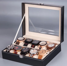 Carica l&#39;immagine nel visualizzatore di Gallery, Leatherette Watch Display Case
