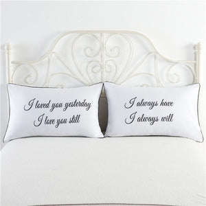 Matching Couple Pillowcases