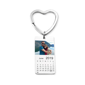 Personalized Photo Calendar Keychain