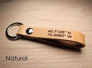 Personalized Leather Keychain