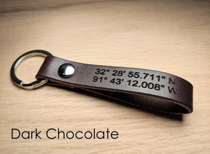 Personalized Leather Keychain