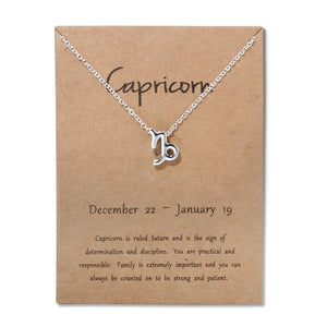 Zodiac Pendant Necklace