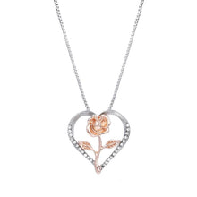 Carica l&#39;immagine nel visualizzatore di Gallery, Rose Heart Necklace
