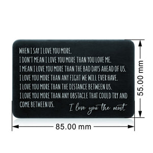 Engraved Wallet Insert