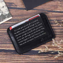 Carica l&#39;immagine nel visualizzatore di Gallery, Engraved Wallet Insert
