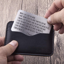 Carica l&#39;immagine nel visualizzatore di Gallery, Engraved Wallet Insert
