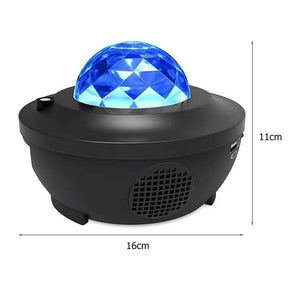 Starry Sky & Ocean Waves Projector with Bluetooth Speaker