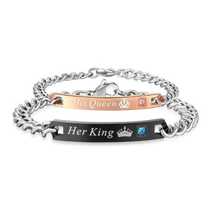 Her king/His Queen and Her Beast/Her Beauty Bracelets