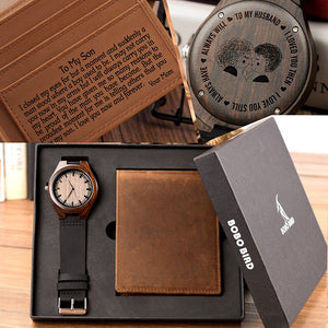 Custom Men's Watch and Wallet Set