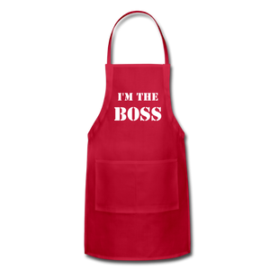 Boss Apron - red