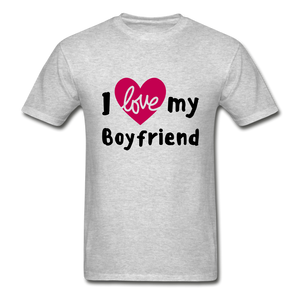 I Love My Girlfriend/Boyfriend Adult Tagless T-Shirts