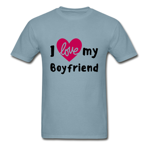 I Love My Girlfriend/Boyfriend Adult Tagless T-Shirts