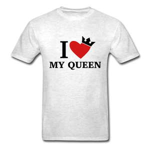 I Love My King/My Queen Adult Tagless T-Shirts