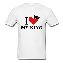 Load image into Gallery viewer, I Love My King/My Queen Adult Tagless T-Shirts
