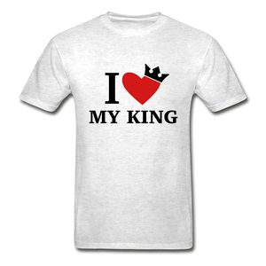 I Love My King/My Queen Adult Tagless T-Shirts