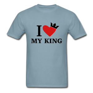 I Love My King/My Queen Adult Tagless T-Shirts