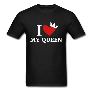 I Love My King/My Queen Adult Tagless T-Shirts