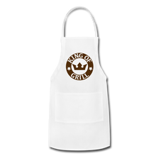 Carica l&#39;immagine nel visualizzatore di Gallery, King Of The Grill Adjustable Apron - white
