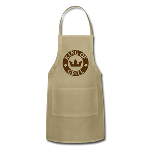 King Of The Grill Adjustable Apron - khaki