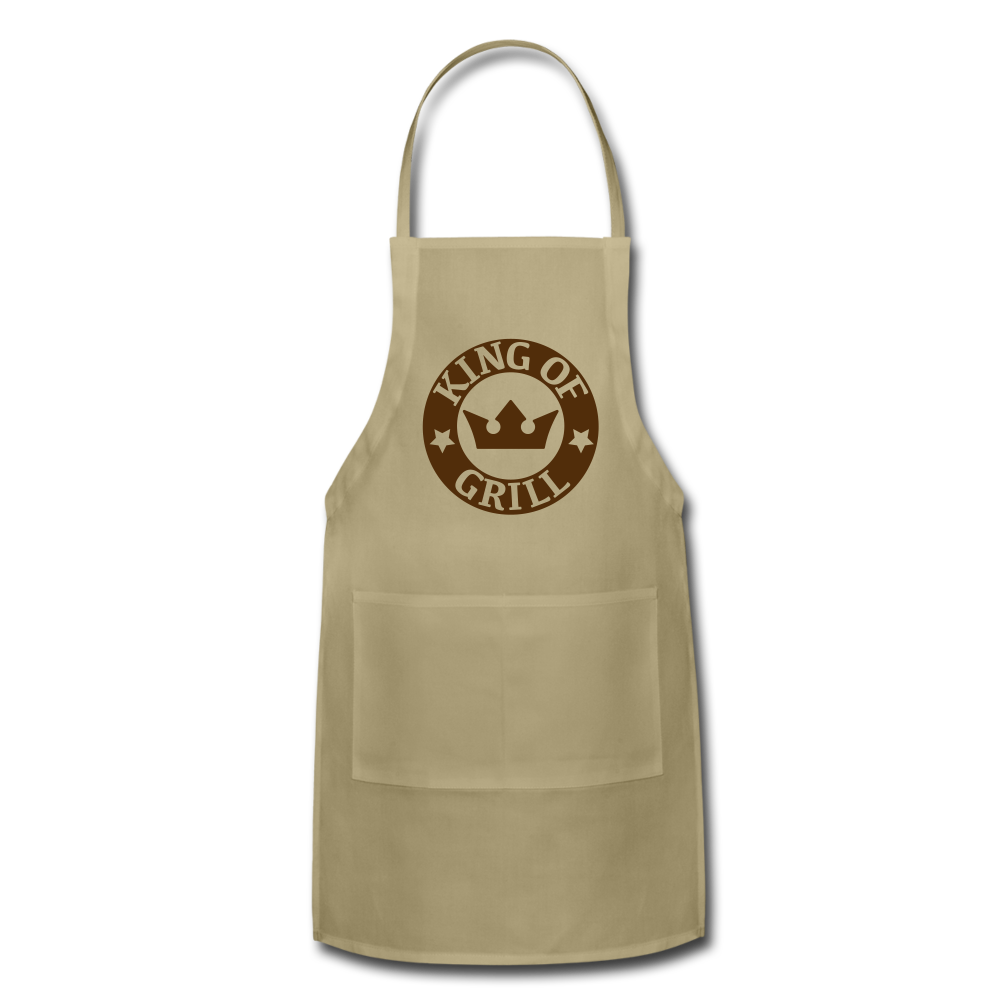 King Of The Grill Adjustable Apron - khaki