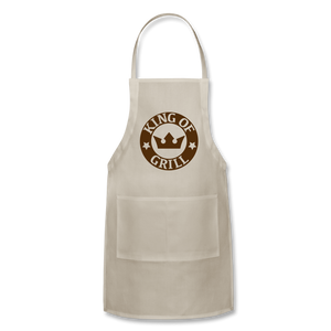 King Of The Grill Adjustable Apron - natural