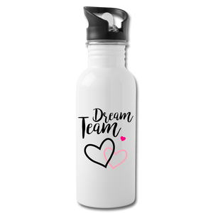 Dream Team Water Bottle - white