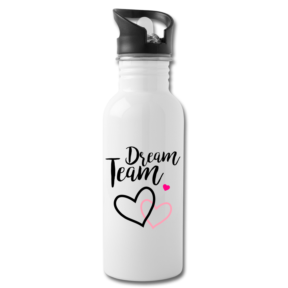 Dream Team Water Bottle - white