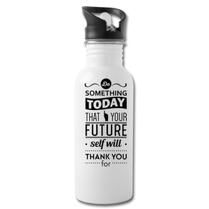 Future Self Water Bottle - white