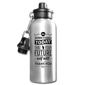 Future Self Water Bottle - silver