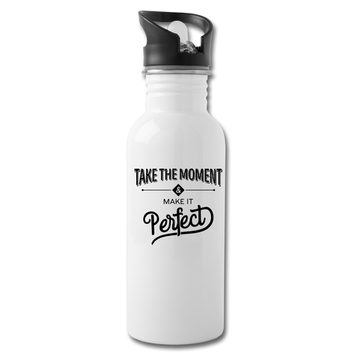 Take the Moment Water Bottle - white