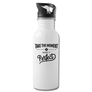 Take the Moment Water Bottle - white