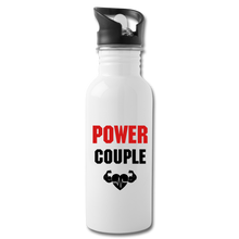 Cargar imagen en el visor de la galería, Power Couple Water Bottle - white
