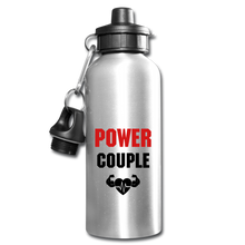 Cargar imagen en el visor de la galería, Power Couple Water Bottle - silver
