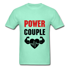 Load image into Gallery viewer, Power Couple Adult Tagless T-Shirt - deep mint
