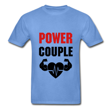 Load image into Gallery viewer, Power Couple Adult Tagless T-Shirt - carolina blue
