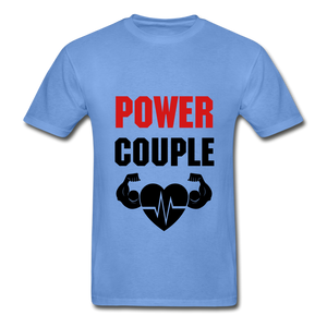 Power Couple Adult Tagless T-Shirt - carolina blue