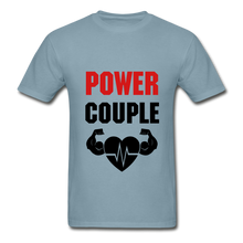 Load image into Gallery viewer, Power Couple Adult Tagless T-Shirt - stonewash blue
