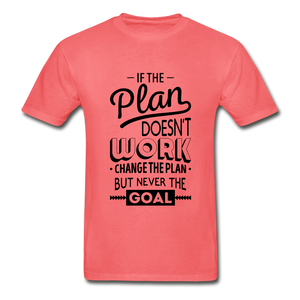 Goal Adult Tagless T-Shirt - coral