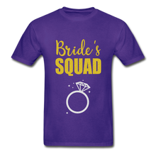 Load image into Gallery viewer, Bride&#39;s Squad Adult Tagless T-Shirt - purple
