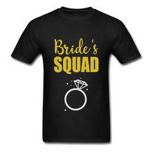 Load image into Gallery viewer, Bride&#39;s Squad Adult Tagless T-Shirt - black
