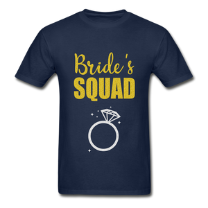 Bride's Squad Adult Tagless T-Shirt - navy