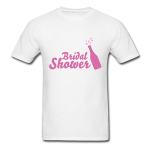 Bridal Shower Adult Tagless T-Shirt - white