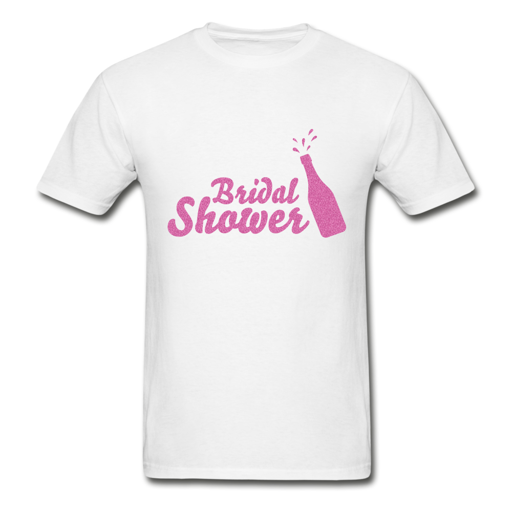 Bridal Shower Adult Tagless T-Shirt - white