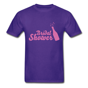 Bridal Shower Adult Tagless T-Shirt - purple