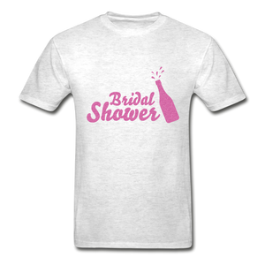 Bridal Shower Adult Tagless T-Shirt - light heather gray