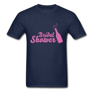 Bridal Shower Adult Tagless T-Shirt - navy